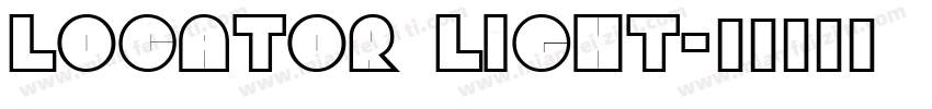 locator light字体转换